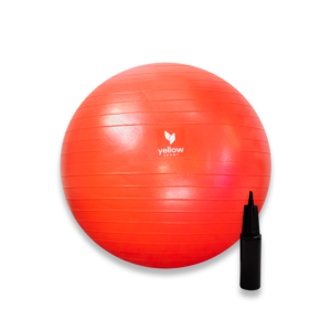 Piłka rehabilitacyjna yellowGYM ball 55 cm, czerwona