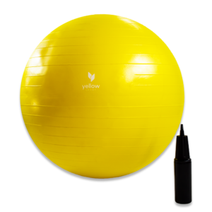 Piłka rehabilitacyjna yellowGYM ball 75 cm, żółta